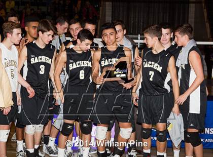 Thumbnail 2 in Sachem North vs. McQuaid Jesuit (NYSPHSAA Division I Final) photogallery.