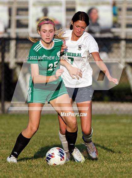 Thumbnail 3 in Cathedral vs Lawrence North (IHSAA Class 3A Sectional Semi Final)  photogallery.