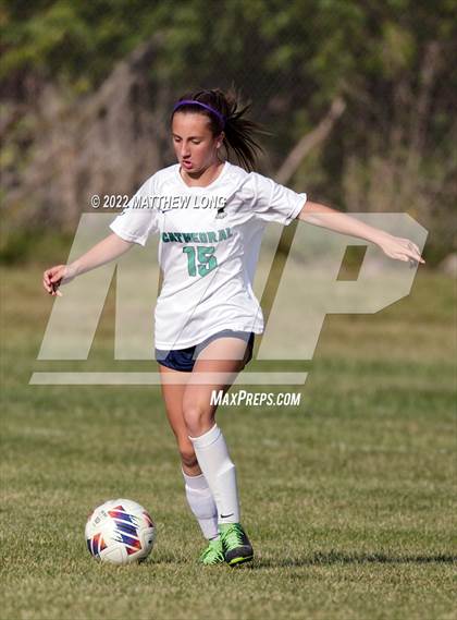 Thumbnail 2 in Cathedral vs Lawrence North (IHSAA Class 3A Sectional Semi Final)  photogallery.
