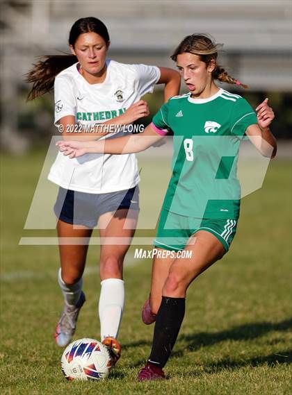 Thumbnail 2 in Cathedral vs Lawrence North (IHSAA Class 3A Sectional Semi Final)  photogallery.