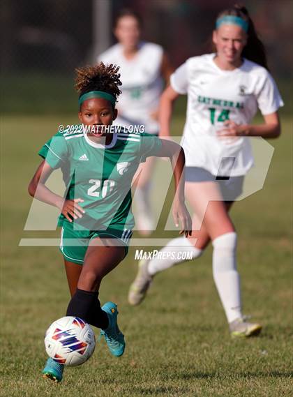 Thumbnail 2 in Cathedral vs Lawrence North (IHSAA Class 3A Sectional Semi Final)  photogallery.