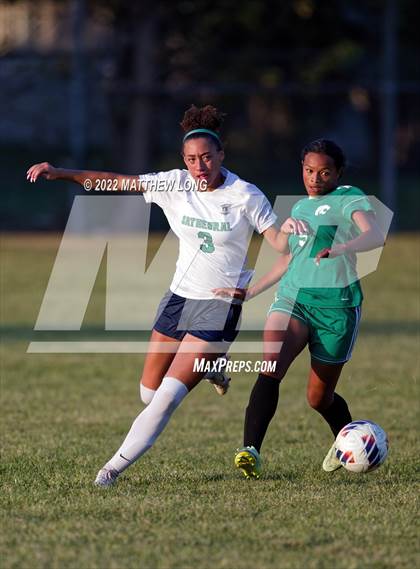 Thumbnail 2 in Cathedral vs Lawrence North (IHSAA Class 3A Sectional Semi Final)  photogallery.