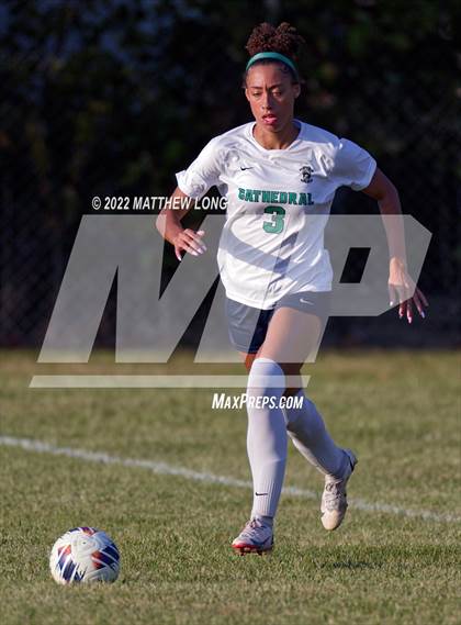Thumbnail 1 in Cathedral vs Lawrence North (IHSAA Class 3A Sectional Semi Final)  photogallery.