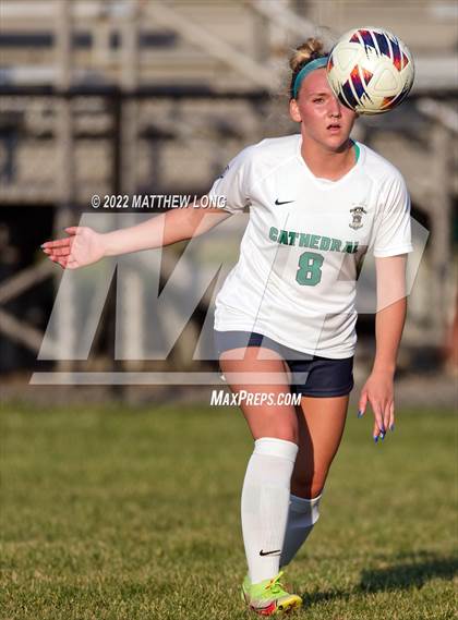 Thumbnail 1 in Cathedral vs Lawrence North (IHSAA Class 3A Sectional Semi Final)  photogallery.