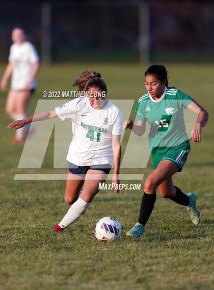 Thumbnail 2 in Cathedral vs Lawrence North (IHSAA Class 3A Sectional Semi Final)  photogallery.