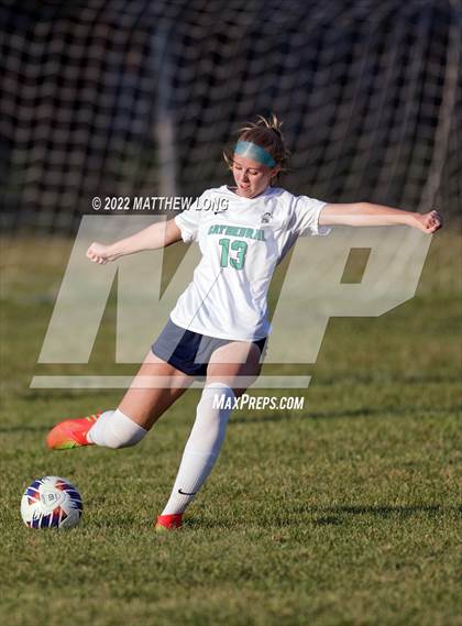 Thumbnail 2 in Cathedral vs Lawrence North (IHSAA Class 3A Sectional Semi Final)  photogallery.