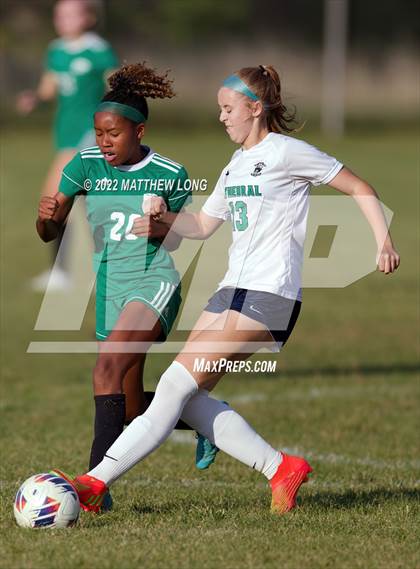 Thumbnail 3 in Cathedral vs Lawrence North (IHSAA Class 3A Sectional Semi Final)  photogallery.