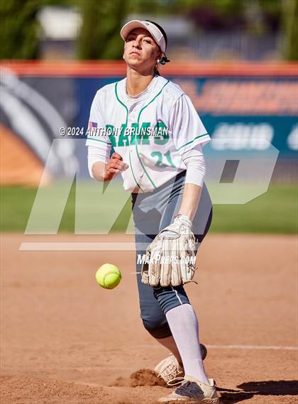 Thumbnail 3 in Dixon vs. Central Catholic (CIF SJS D4 Final) photogallery.