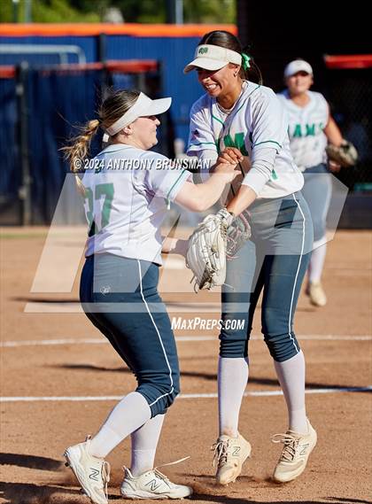 Thumbnail 3 in Dixon vs. Central Catholic (CIF SJS D4 Final) photogallery.
