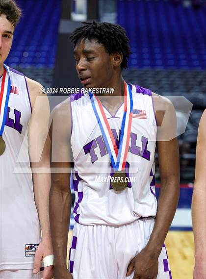 Thumbnail 3 in Thrall vs. Shelbyville (UIL 2A Basketball Semifinal Medal Ceremony) photogallery.