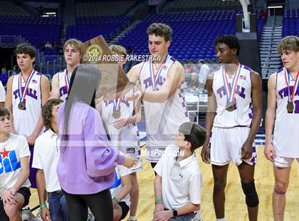 Thumbnail 3 in Thrall vs. Shelbyville (UIL 2A Basketball Semifinal Medal Ceremony) photogallery.