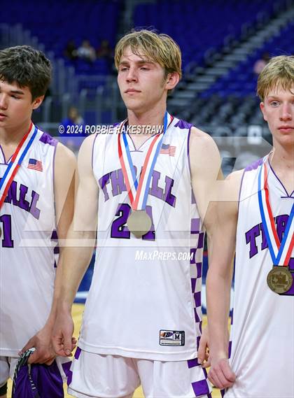Thumbnail 2 in Thrall vs. Shelbyville (UIL 2A Basketball Semifinal Medal Ceremony) photogallery.