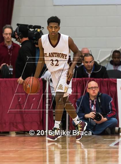 Thumbnail 1 in Bentonville vs St. Anthony (Spalding Hoophall Classic) photogallery.