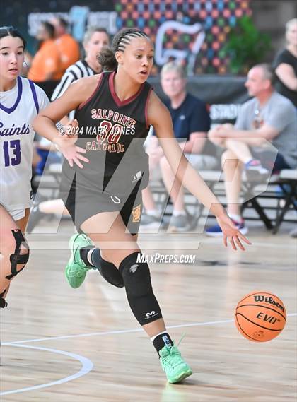 Thumbnail 3 in Salpointe Catholic vs. Notre Dame Prep (Section 7) photogallery.