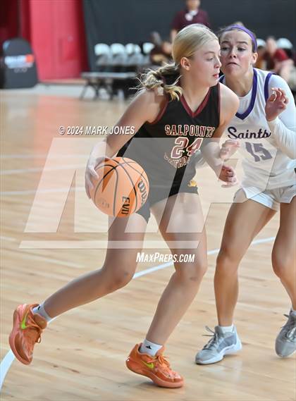 Thumbnail 3 in Salpointe Catholic vs. Notre Dame Prep (Section 7) photogallery.
