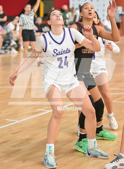 Thumbnail 3 in Salpointe Catholic vs. Notre Dame Prep (Section 7) photogallery.