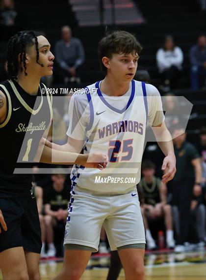 Thumbnail 2 in Shelbyville vs Whiteland (IHSAA 4A Sectional 14 Round 1) photogallery.