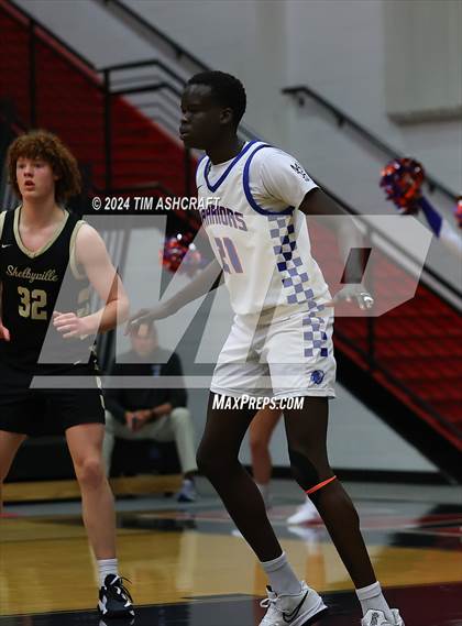 Thumbnail 3 in Shelbyville vs Whiteland (IHSAA 4A Sectional 14 Round 1) photogallery.