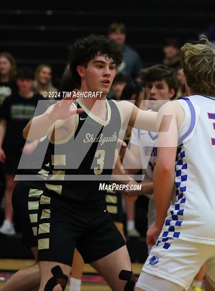 Thumbnail 2 in Shelbyville vs Whiteland (IHSAA 4A Sectional 14 Round 1) photogallery.
