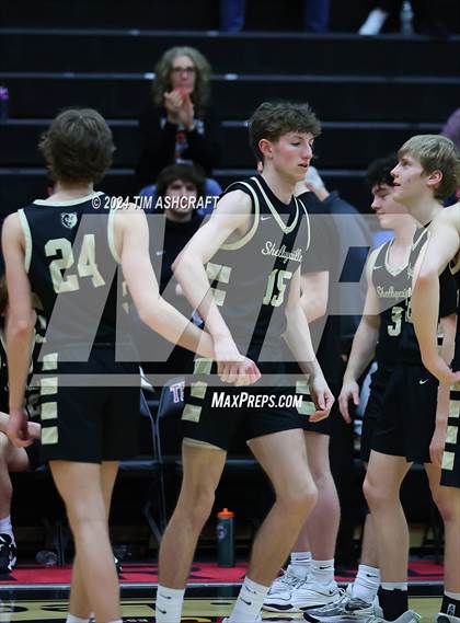 Thumbnail 2 in Shelbyville vs Whiteland (IHSAA 4A Sectional 14 Round 1) photogallery.
