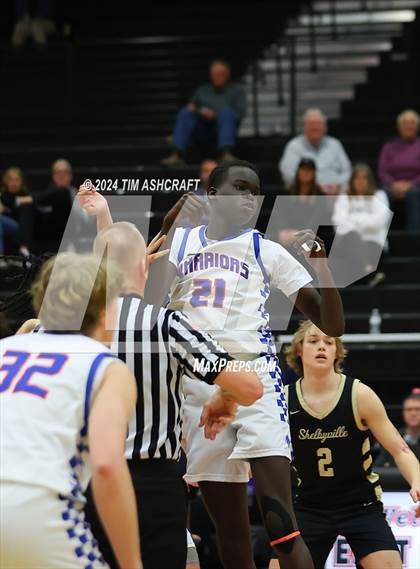 Thumbnail 1 in Shelbyville vs Whiteland (IHSAA 4A Sectional 14 Round 1) photogallery.