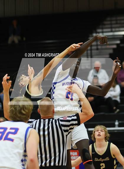 Thumbnail 2 in Shelbyville vs Whiteland (IHSAA 4A Sectional 14 Round 1) photogallery.