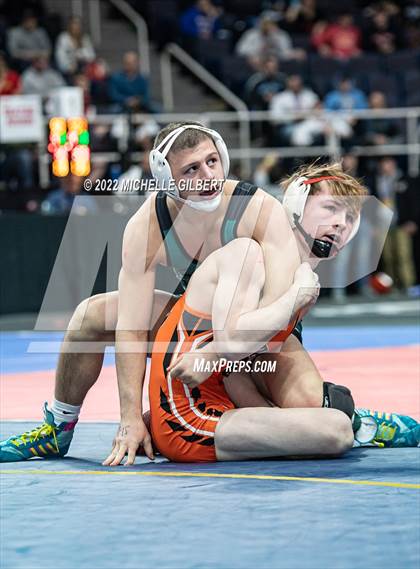 Thumbnail 2 in NYSPHSAA D2 State Championship Wrestling Round 3 photogallery.