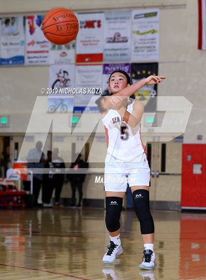 Thumbnail 3 in Serra vs. Redondo Union (Battle at the Beach) photogallery.