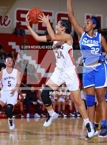 Thumbnail 1 in Serra vs. Redondo Union (Battle at the Beach) photogallery.
