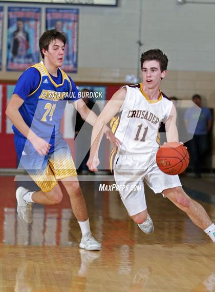 Thumbnail 3 in Johnsonburg vs. Elk County Catholic (PIAA District IX A Semifinal) photogallery.