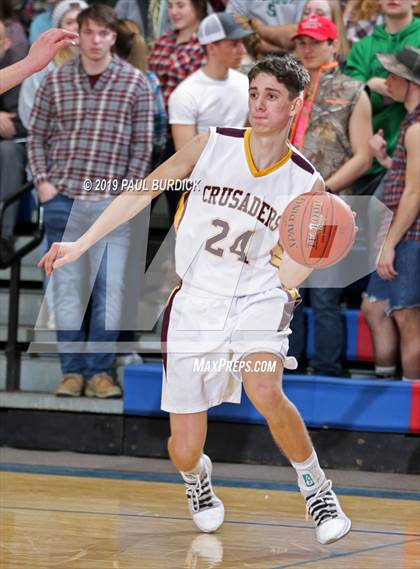 Thumbnail 3 in Johnsonburg vs. Elk County Catholic (PIAA District IX A Semifinal) photogallery.