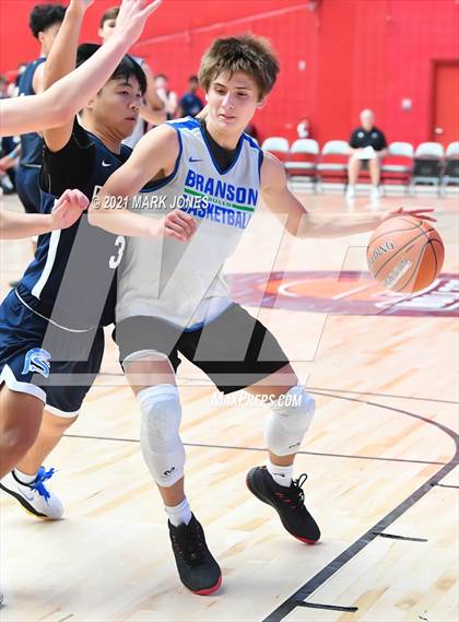 Thumbnail 3 in Branson vs, Saugus - Section 7 Basketball Tournament photogallery.