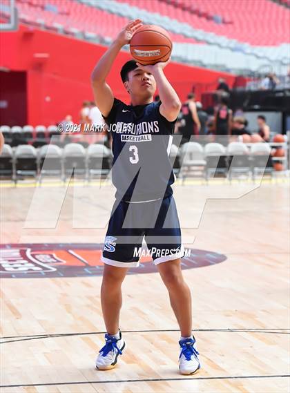 Thumbnail 3 in Branson vs, Saugus - Section 7 Basketball Tournament photogallery.