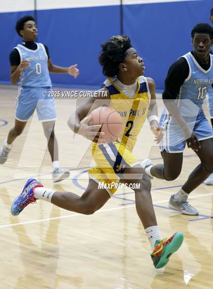 Thumbnail 2 in Northeast Early College vs. John Paul II (Lobo Pack Attack Classic) photogallery.