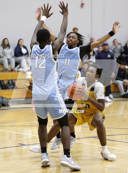 Thumbnail 3 in Northeast Early College vs. John Paul II (Lobo Pack Attack Classic) photogallery.