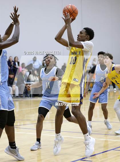 Thumbnail 3 in Northeast Early College vs. John Paul II (Lobo Pack Attack Classic) photogallery.