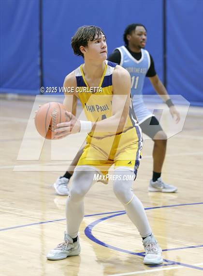 Thumbnail 3 in Northeast Early College vs. John Paul II (Lobo Pack Attack Classic) photogallery.