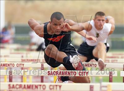 Thumbnail 1 in CIF SJS D1 Championships (Hurdle Events - Day 1) photogallery.