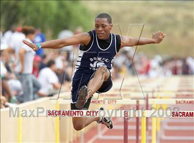Thumbnail 2 in CIF SJS D1 Championships (Hurdle Events - Day 1) photogallery.