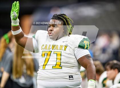 Thumbnail 3 in St. Charles Catholic vs. Calvary Baptist Academy (LHSAA Division III Select Final) photogallery.