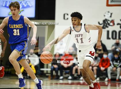 Thumbnail 2 in Carmel vs Lafayette Jefferson (IHSAA 4A Regional Championship) photogallery.