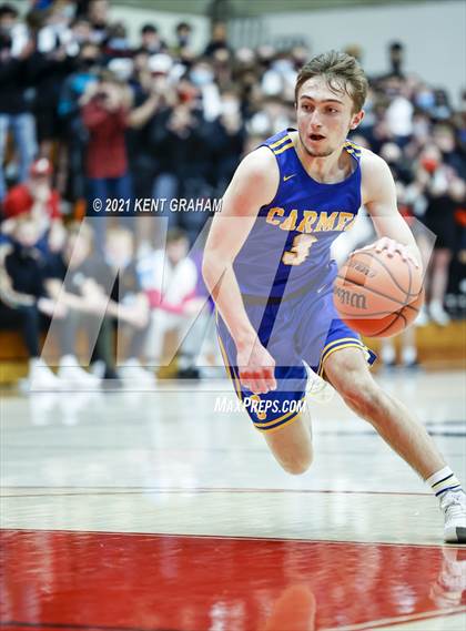 Thumbnail 3 in Carmel vs Lafayette Jefferson (IHSAA 4A Regional Championship) photogallery.