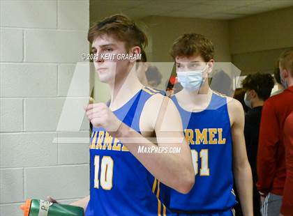 Thumbnail 2 in Carmel vs Lafayette Jefferson (IHSAA 4A Regional Championship) photogallery.