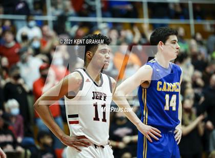 Thumbnail 2 in Carmel vs Lafayette Jefferson (IHSAA 4A Regional Championship) photogallery.