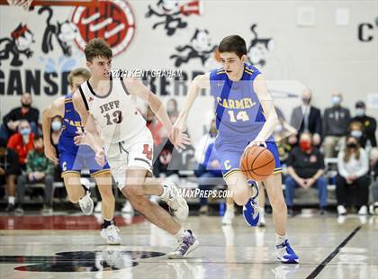 Thumbnail 2 in Carmel vs Lafayette Jefferson (IHSAA 4A Regional Championship) photogallery.