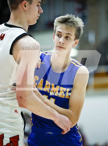 Thumbnail 3 in Carmel vs Lafayette Jefferson (IHSAA 4A Regional Championship) photogallery.