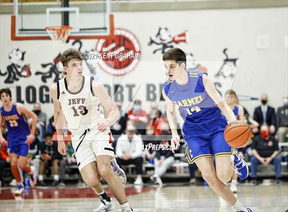 Thumbnail 3 in Carmel vs Lafayette Jefferson (IHSAA 4A Regional Championship) photogallery.