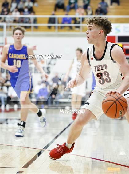 Thumbnail 2 in Carmel vs Lafayette Jefferson (IHSAA 4A Regional Championship) photogallery.