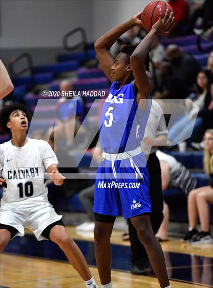 Thumbnail 1 in IMG Academy vs Calvary Christian (Prep Hoops Sunbash) photogallery.