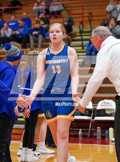 Thumbnail 3 in Danville vs. Crawfordsville (IHSAA 3A Sectional Semifinal) photogallery.